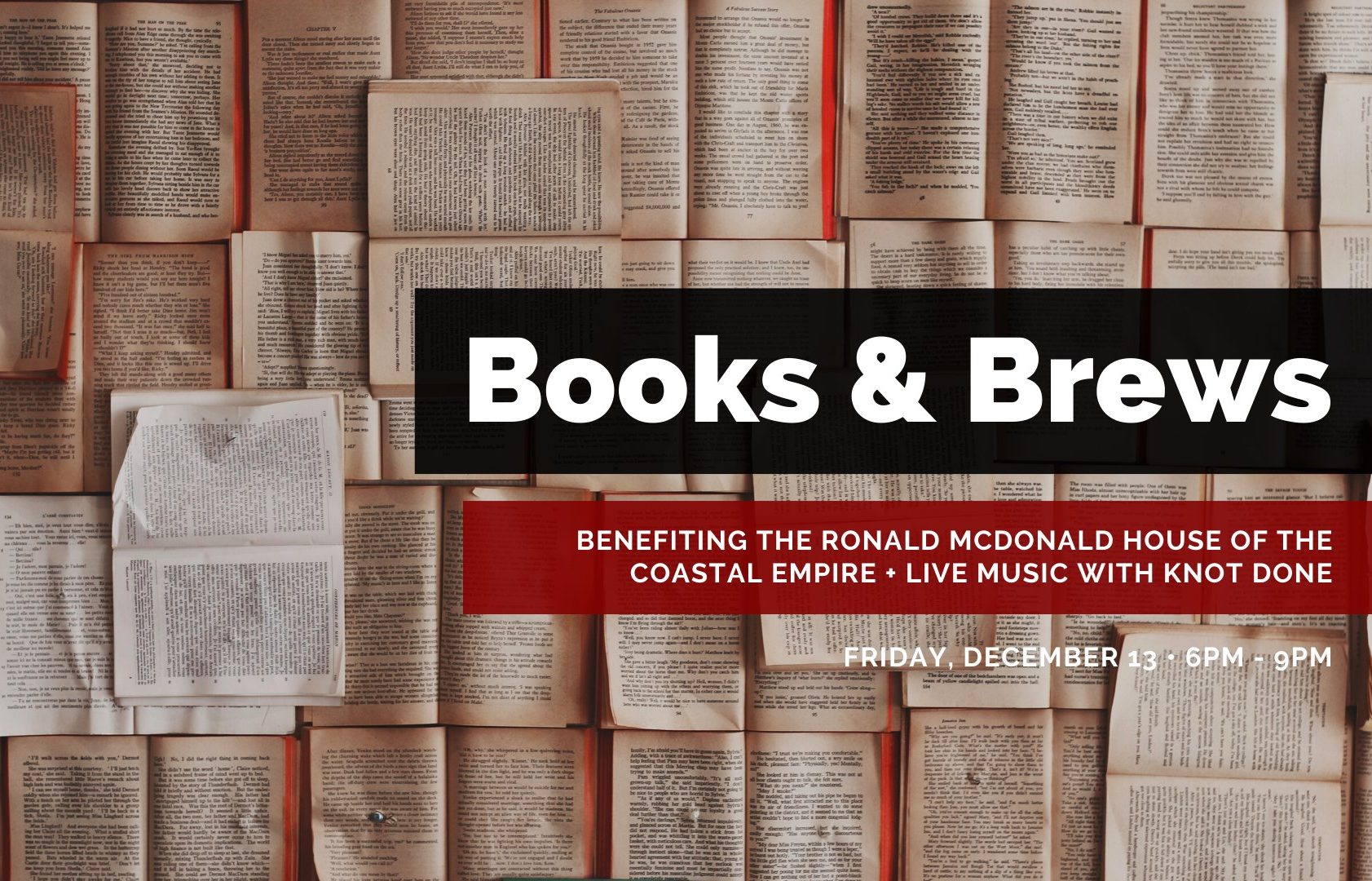 Books and Brews event at Southbound Brewing Co., Dec. 13, 6-9 p.m.