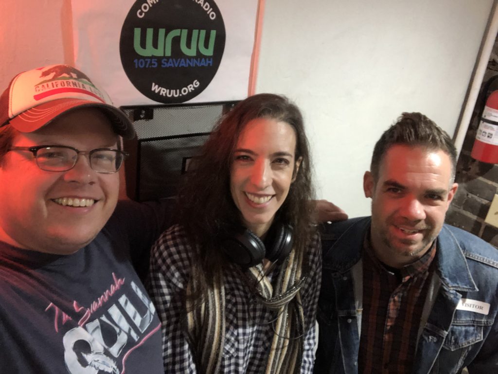 Savannah Authors Expo organizer and journalist Adam Messer, publisher Leigh E. Rich, and author Brian Ralph of the 'Daybreak' graphic novel and Netflix series